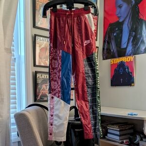 Nike Red and White Mesh Shorts